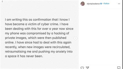 Olympia Valance nude photos: Hacking attack left actor distraught ...